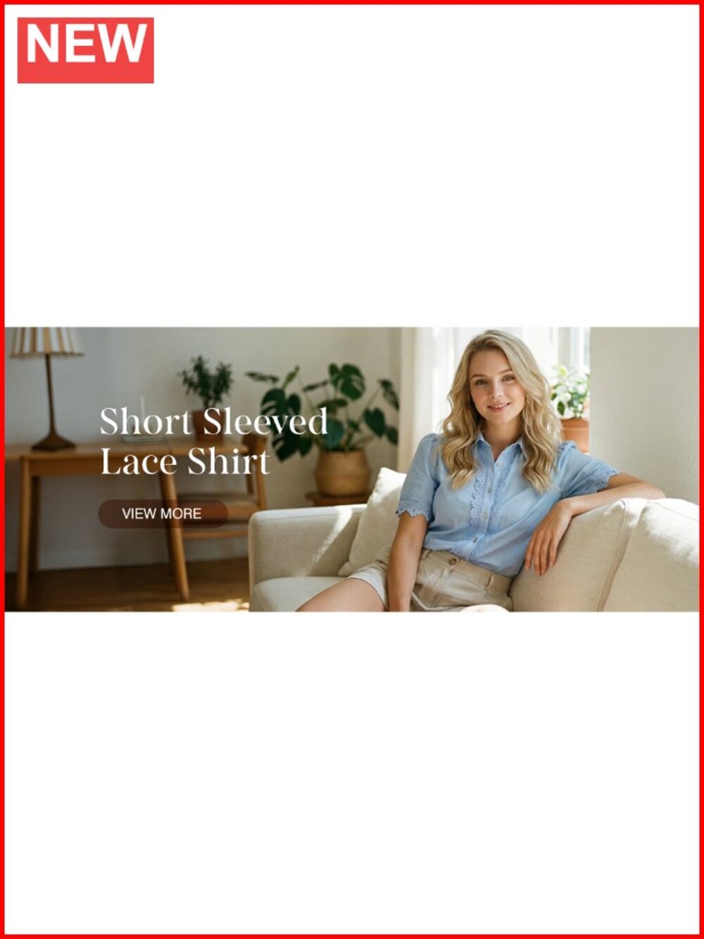 Womens Casual V Neck Short Sleeve Button Down Shirt Blouse Office Boho Top - Picture 6 of 6